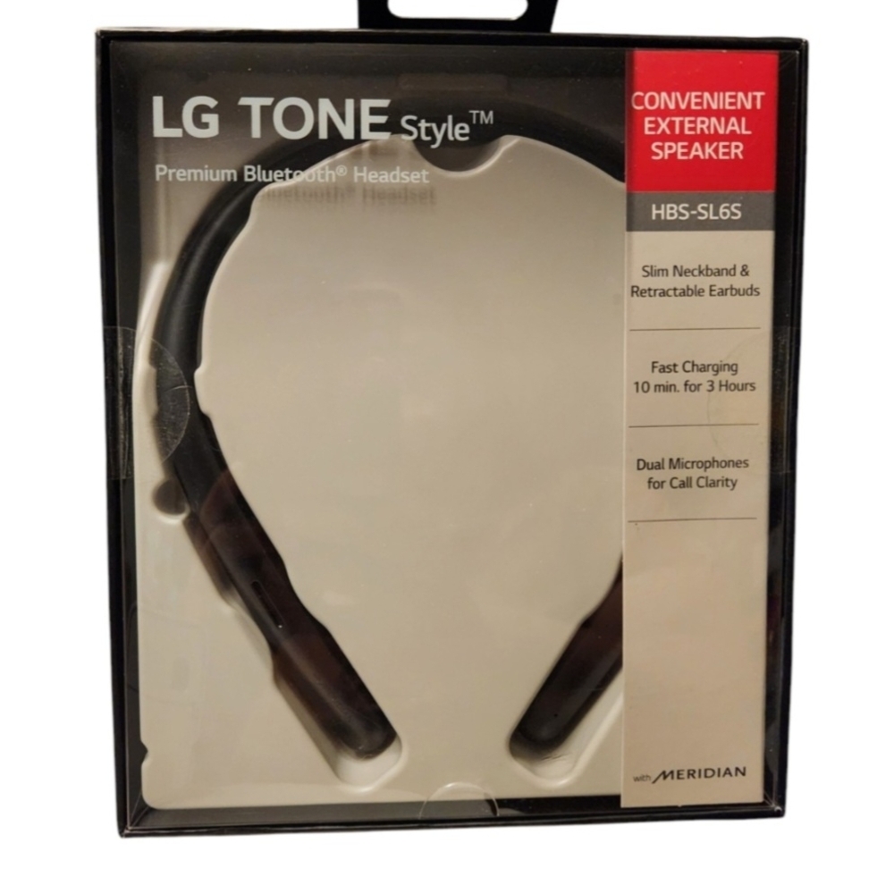 LG HBS-SL6S Bluetooth Headset with Black Neckband